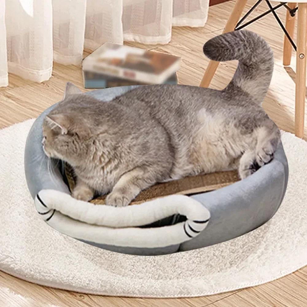 2023 Deep Sleep Comfort In Winter Cat Bed Iittle Mat Basket Small Dog House Products Pets Tent Cozy Cave Nest Indoor Cama Gato