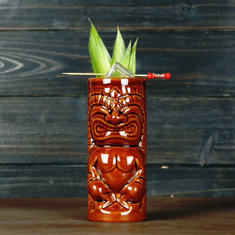 

320ml Maori Totem Home Decoration Tiki Mug Ceramic Cup Hot Sale Beer Cup Coffee Mug Tiki Cup Ceramic Crafts