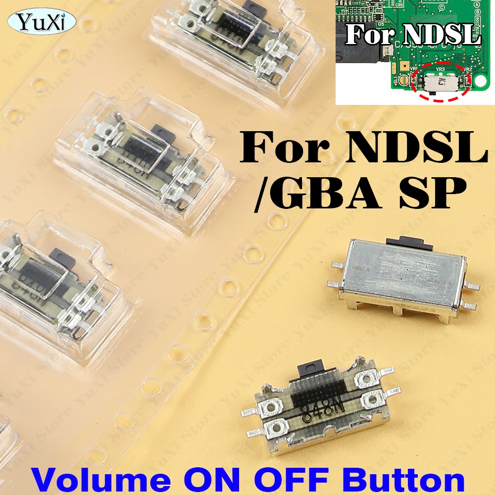 For NDSL 3DS LL Touchscreen Ribbon Port Socket Volume ON OFF Button Power Switch Key SMD F1 F2 Mainboard Fuse For GBA SP Repair - view 3
