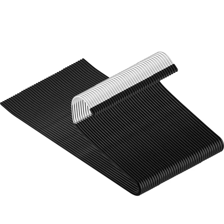 

Pants Hangers Non Slip 40 Pack Open Ended Jean Hangers Space Saving Clothes Hanger for Closet, Rubber Coated Short Neck Trouser