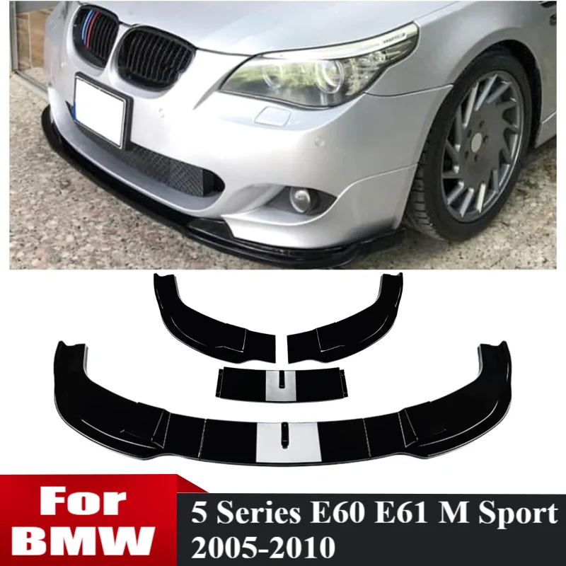 

Bumper Lip For BMW 5 Series E60 E61 525i 530i 540i 550i M Sport 2005-2010 Front Bumper Spoiler Splitter Lip Car Body Kit Tuning