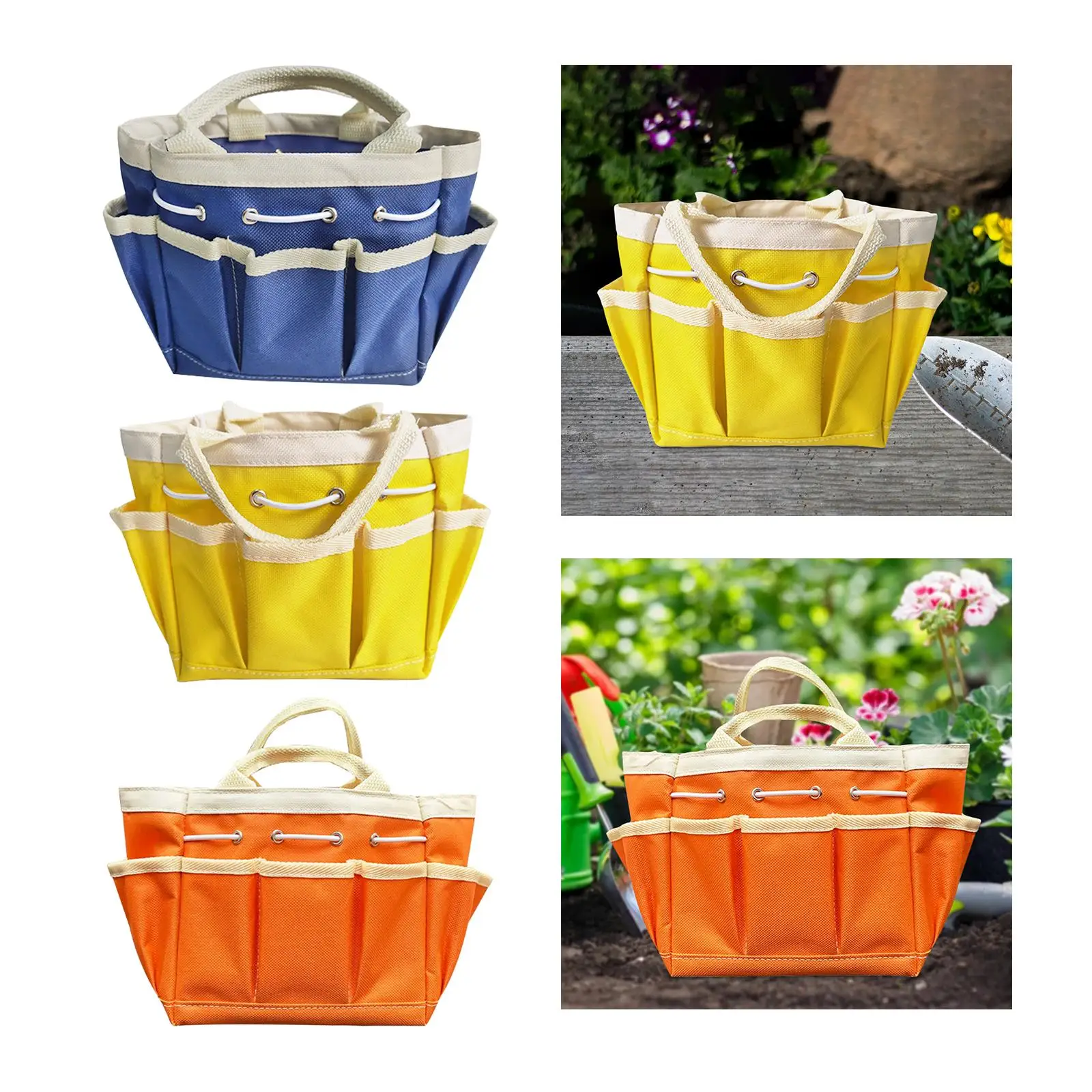 Garden Tool Bag Gardening Tool Wear Resistant Tool Storage Gardening Tote Bag Oxford Bag for Garden Indoor Yard Outdoor