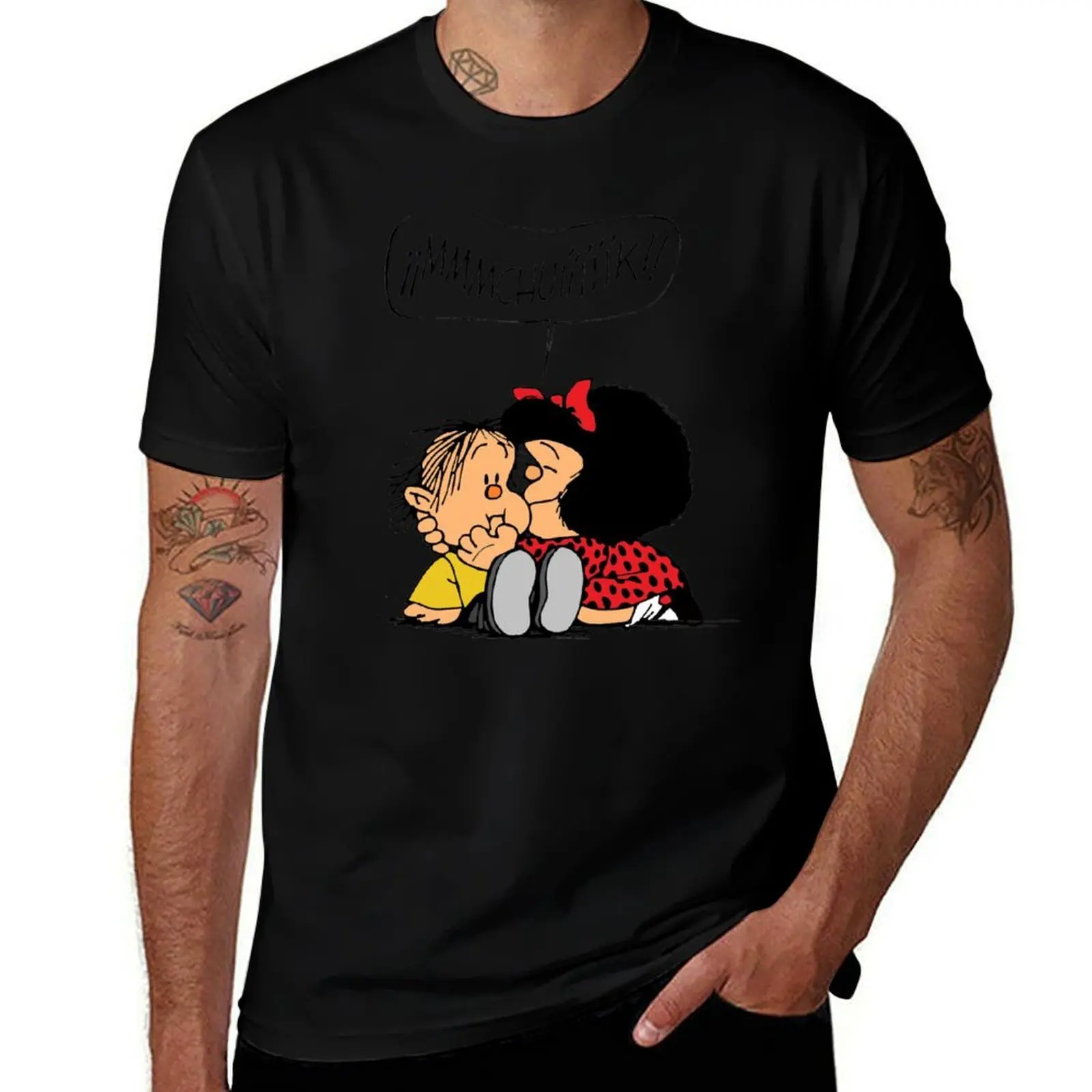 

Mafalda, Chuik T-Shirt Retro Graphic Print T-Shirt