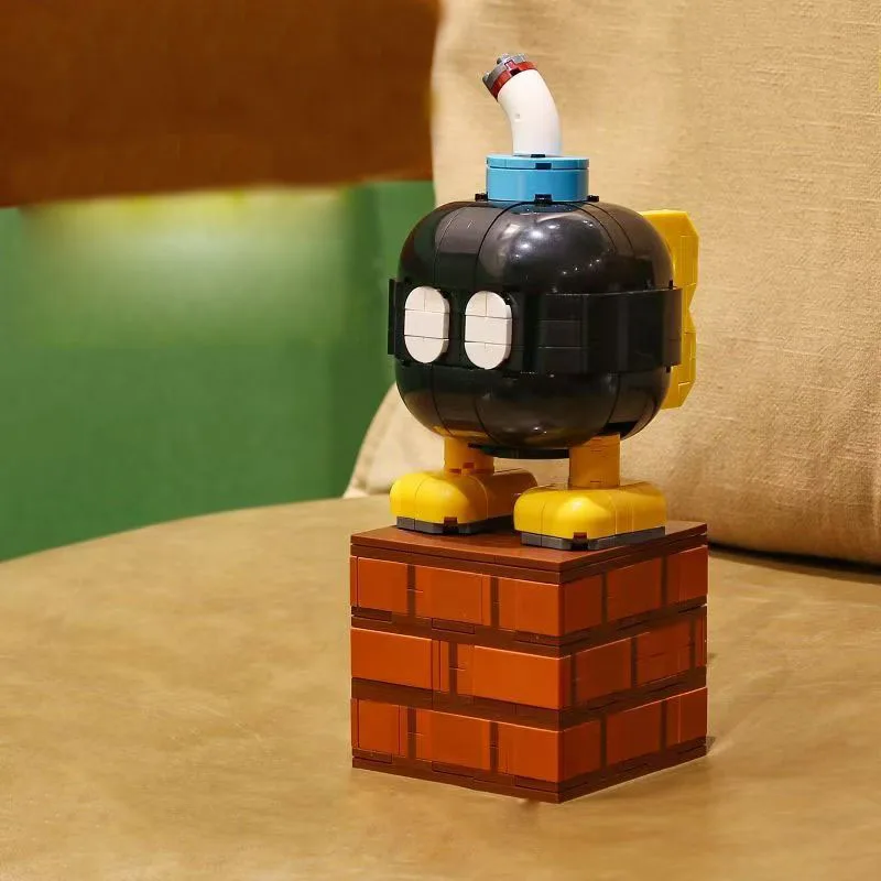 

New 2026 anime character Building Bricks Cartoon Models Piranha Plant Flame Flower Special Stars Ultra Dynamite Christmas gifts