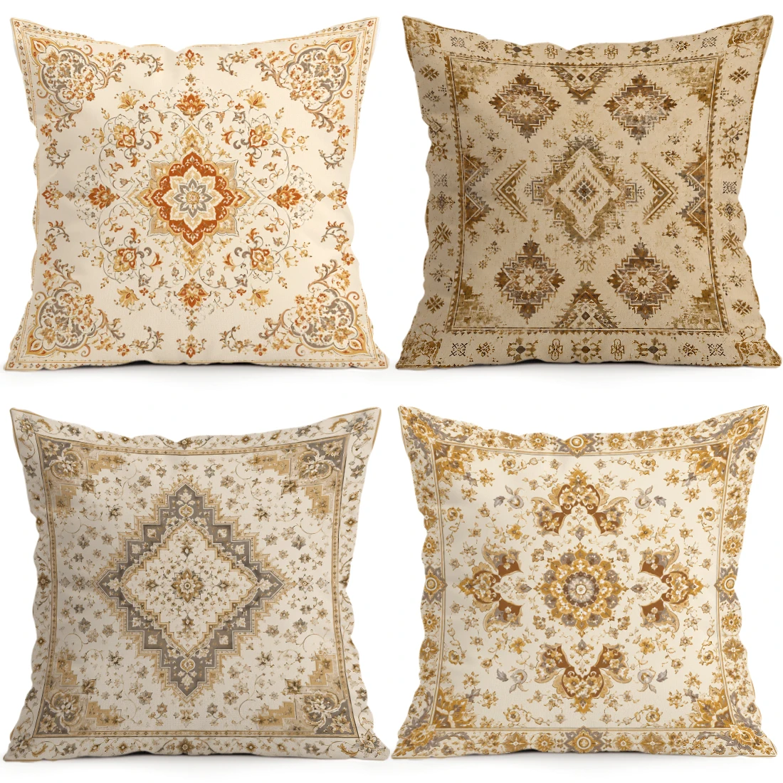 Bohemian Retro Persia Pillowcase Printed Polyester 40/45/50cm Throw Pillowcover Decorative Sofa Cushion Pillowslip Home Decor