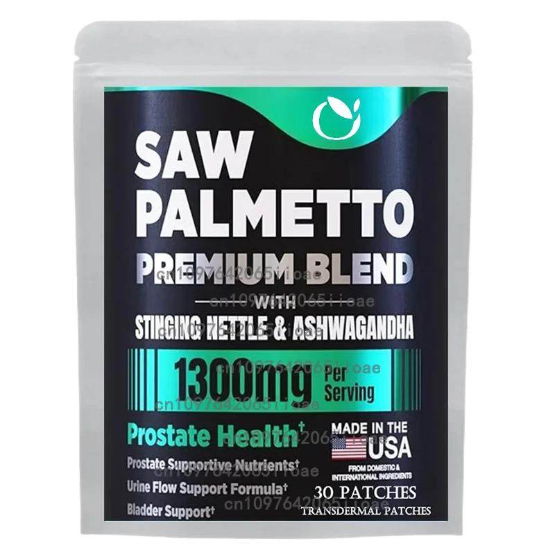 

Пластыри с экстрактом Pure Saw Palmetto — крапивая кропивка, Ashwagandha, транспварные пластыри для облегчения мочевого пузыря и сечевой системы