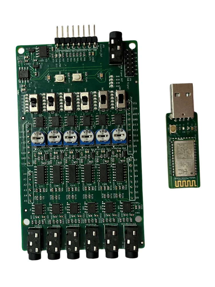 6-channel EMG Muscle Electrical Sensor Module Six-channel Electromyography STM32 Development Kit