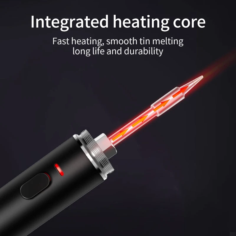 Imagem -02 - Luxianzi 15w Usb sem Fio Kit de Ferro de Solda Elétrica Conjunto Tipo-c Bateria Recarregável Portátil Casa Caneta de Soldagem Ferramentas de Reparo