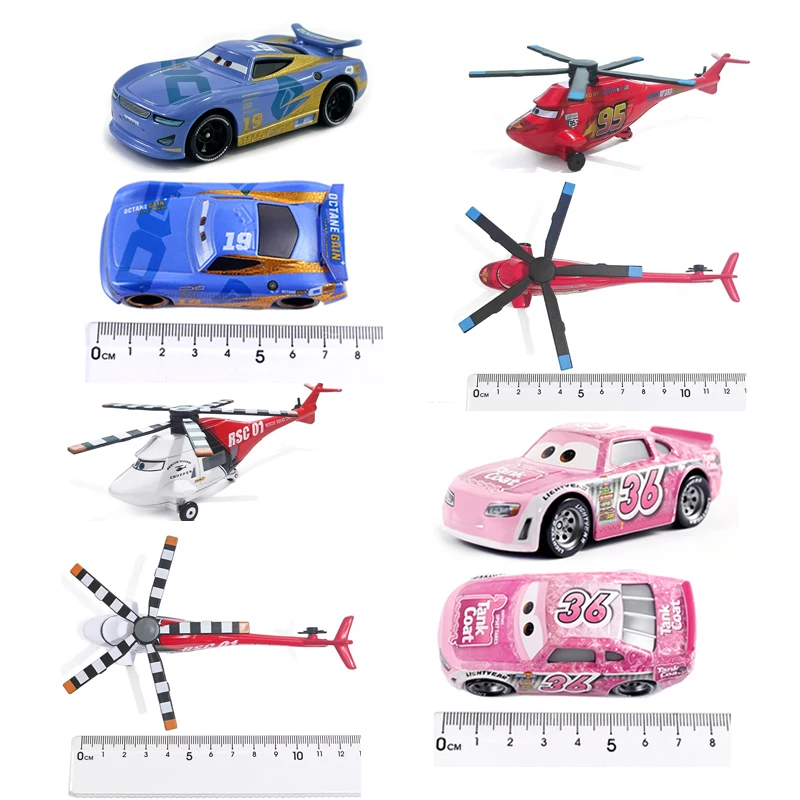 Cars 2, Cars 3, Francs Gao, Rennwagen, Nummer 95, Flugzeug, Frankreich, Sheriff, Modellautos, Pixar, 1:55, Metall-Druckguss-Autos, Spielzeug, Geschenke – Detail 22