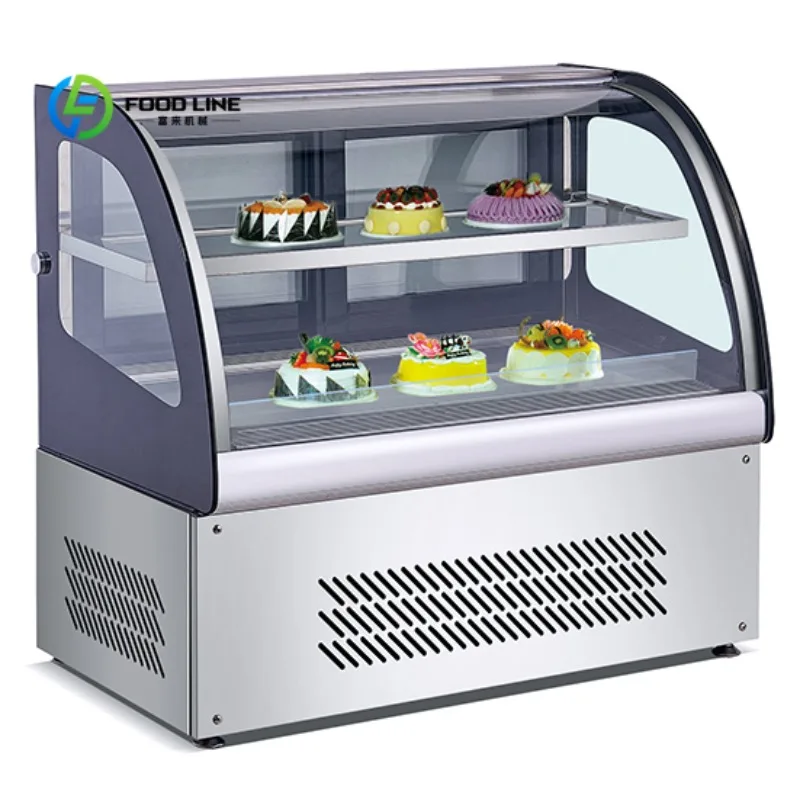 Customized Upright Cake Display Showcase Air-Cooled Defogging Equipment For Mousse Pastry Boutique Bakery Retail Store Use