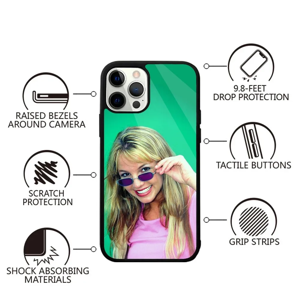 Singer B-Britney S-Spears Phone Case For iPhone 16,15,14,13,12,11,Plus,Pro,Max,Mini Magsafe Magnetic Wireless Charging