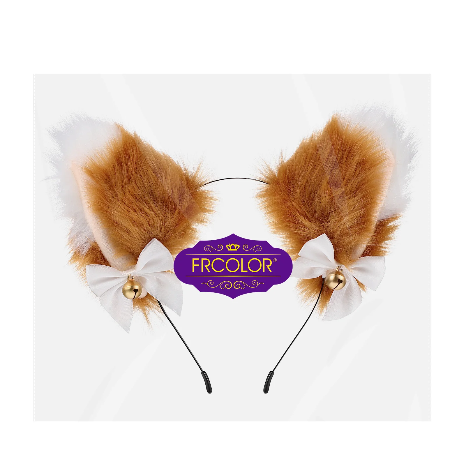 Headbands for Women Girls Cat Ear Bell Animal Fox Cosplay Accessories Ears Hairband