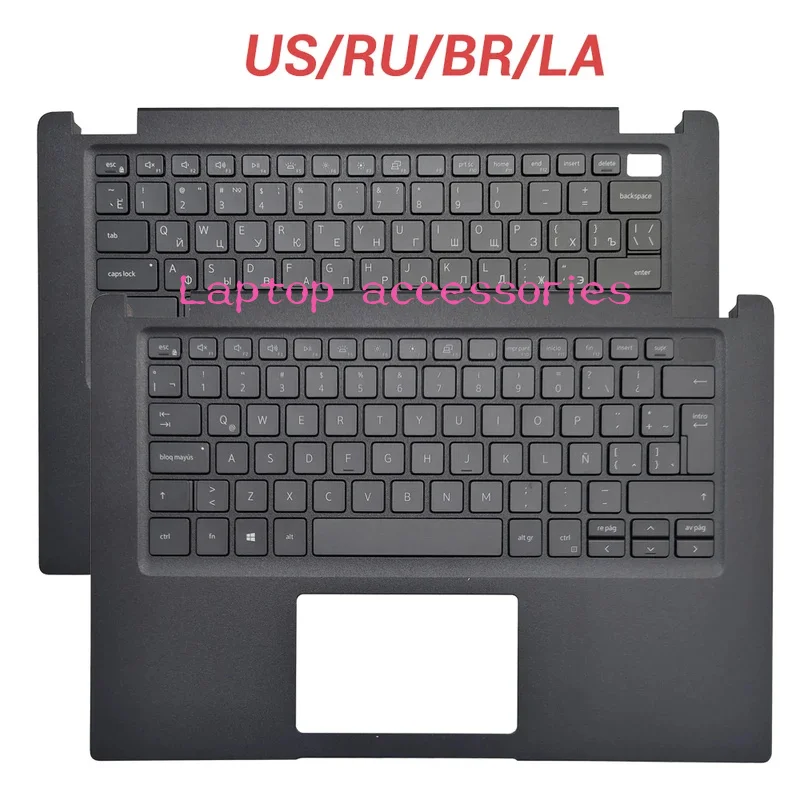 NEW For Dell Latitude 3410 E3410 Russian/Latin/US/Brazilian/UK Keyboard Laptop Palmrest Upper Cover Top Case 00MC2P