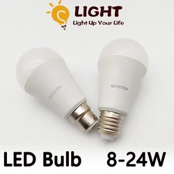 Lâmpadas LED de Poupança de Energia para Casa, Decoração de Cozinha, 8W, 9W, 10W, 12W, 15W, 18W, 20W, 24W, E27, b22 CA 110V, CA 220V, 3000 K, 4000 K, 6000K, 4-20 PCes