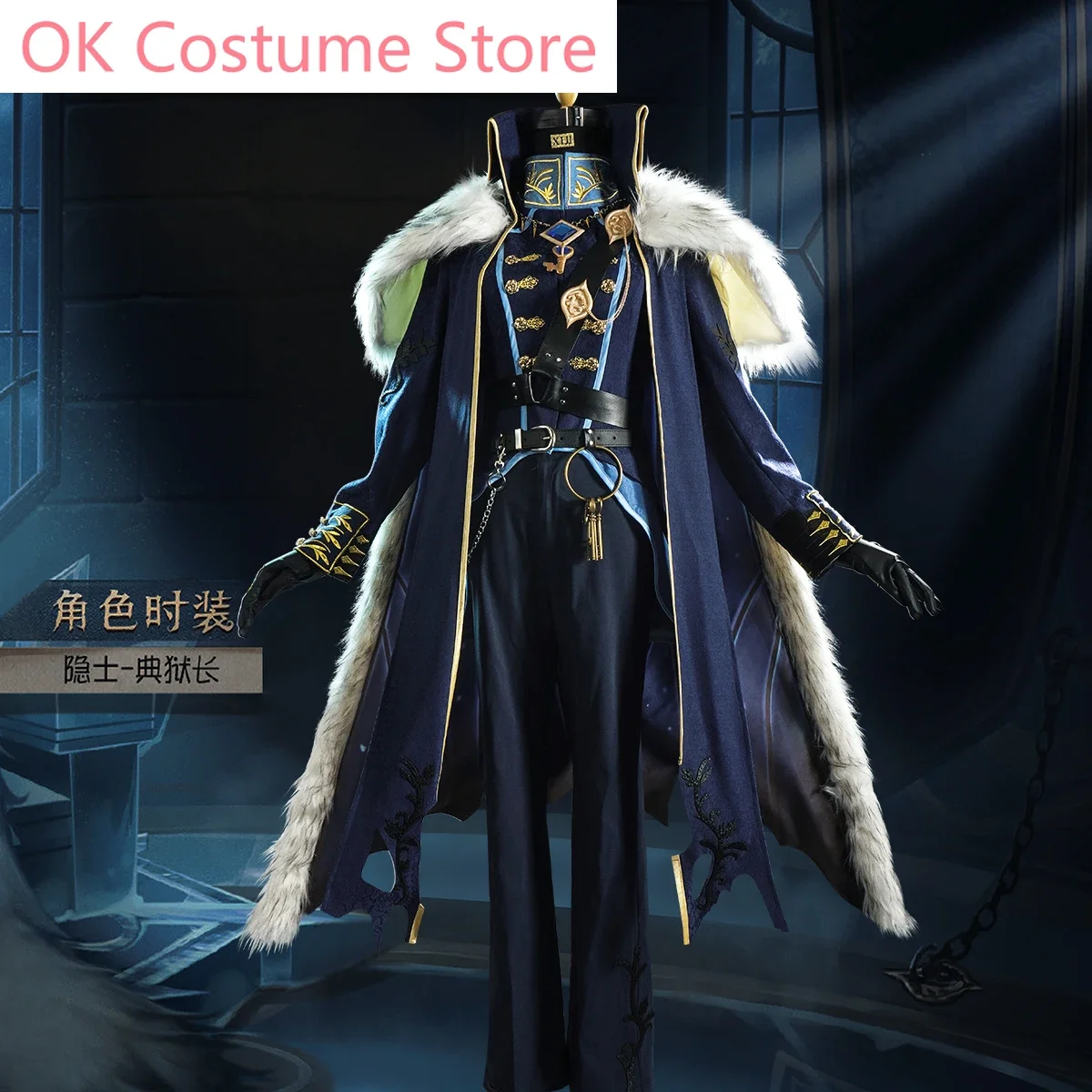 Anime! Identity V Hermit Alva Lorenz Warden Skin Game Suit Handsome Gothic Uniform Cosplay Costume Halloween Party Outfit