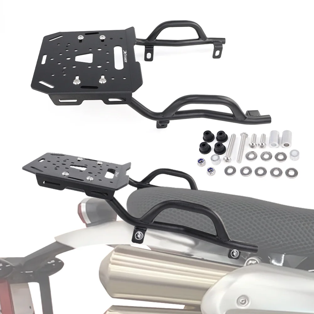 

For TRIUMPH Scrambler 1200 X 2024-2025 1200 XC/XE 2019-2023 Motorcycle Rear Carrier Luggage Rest Rack Cargo Shelf Carry Bracket