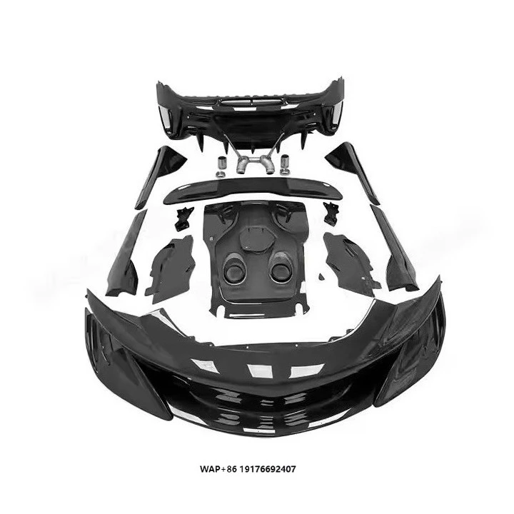 YICKU High Quality Body Kit for Mclaren 540C Modified 600LT Style Carbon Fiber Material Bumpers Side Skirts Spoiler Exhaust Tips