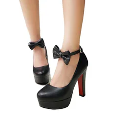 QPLYXCO Fashion Women Brand Platform High Heels Nightclub Ladies 12cm Heel Luxury Pumps Wedding Party Shoes Plus Size 31-47 T-7