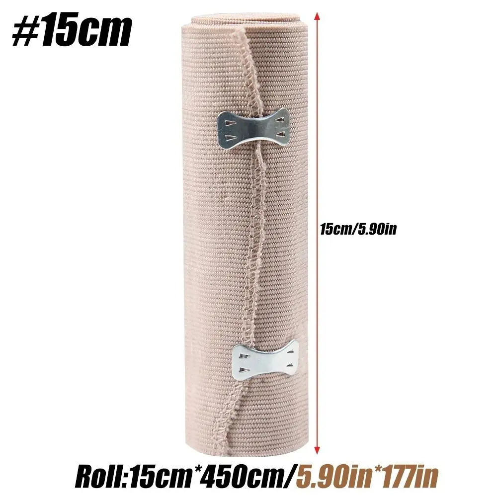 Trendy Skin Colour High Elastic Bandage Breathable Sweatproof Strong Compression Bandage Wrap with Extra Clips Binding Straps