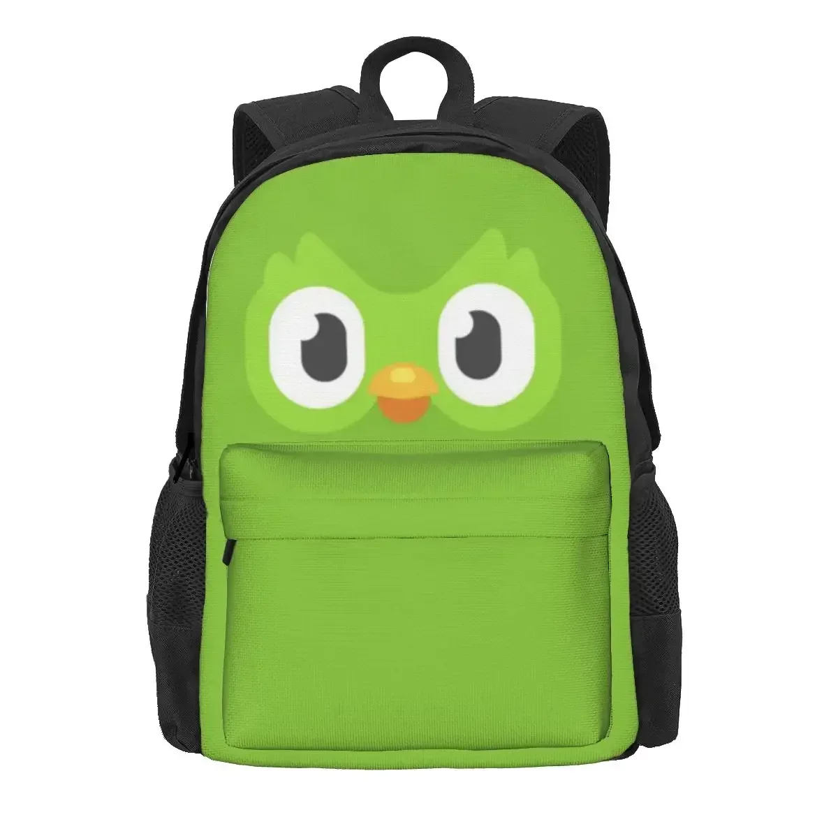 Duolingo Owl Duo Backpacks Boys Girls Bookbag Students School Bags Cartoon Kids Rucksack Laptop Rucksack Shoulder Bag
