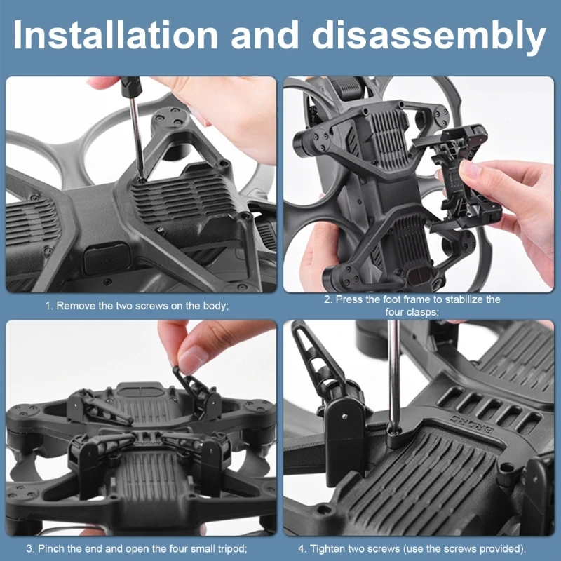 دعامة حماية PTZ مع ملحقات مسامير التثبيت لطائرة Avata 2 UAV Dropship