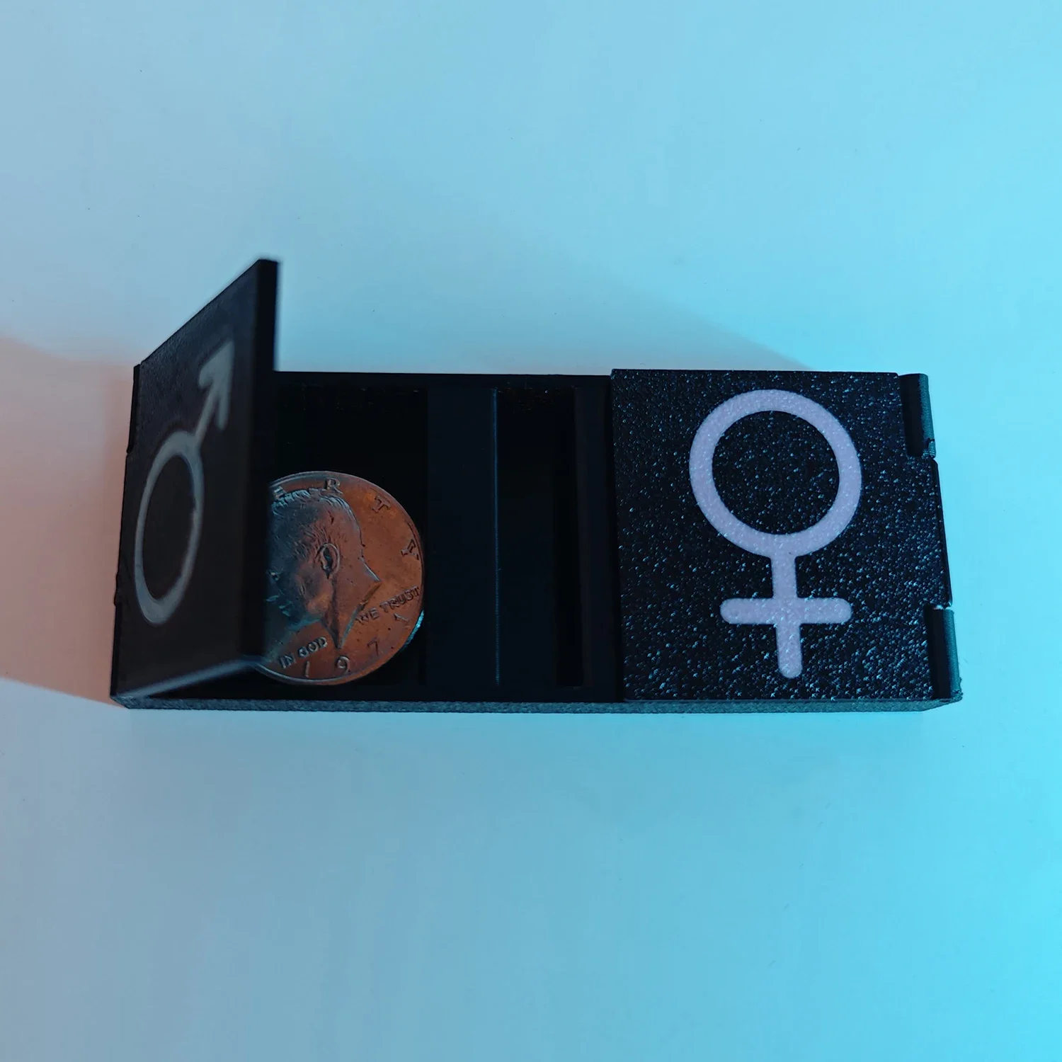 Slide & Vanish Box Magic Tricks Classic Close-up Transportation Illusion Gimmicks Mentalism Props Coin Vanishing Appearing Magia
