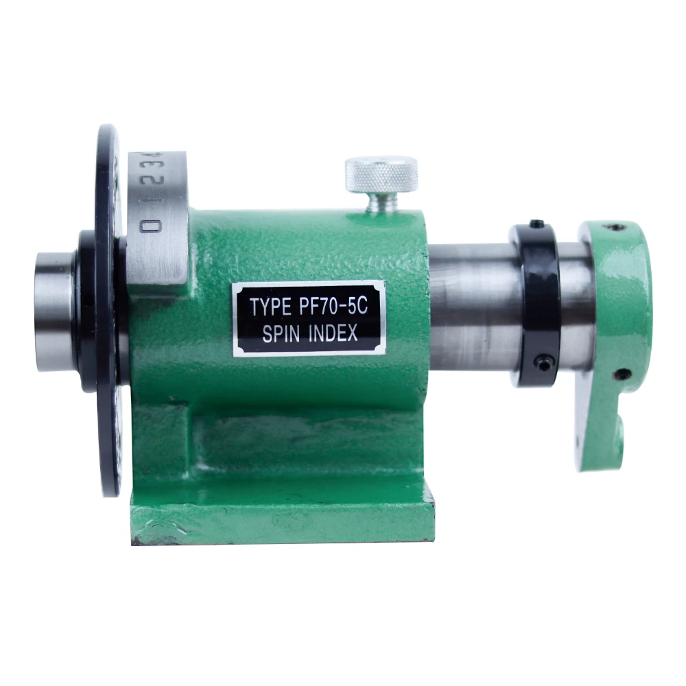 NEW PF70-5C simple indexing head 5C chuck equal split drilling and milling grinder can be connected to 2 3 4 5 inch chuck