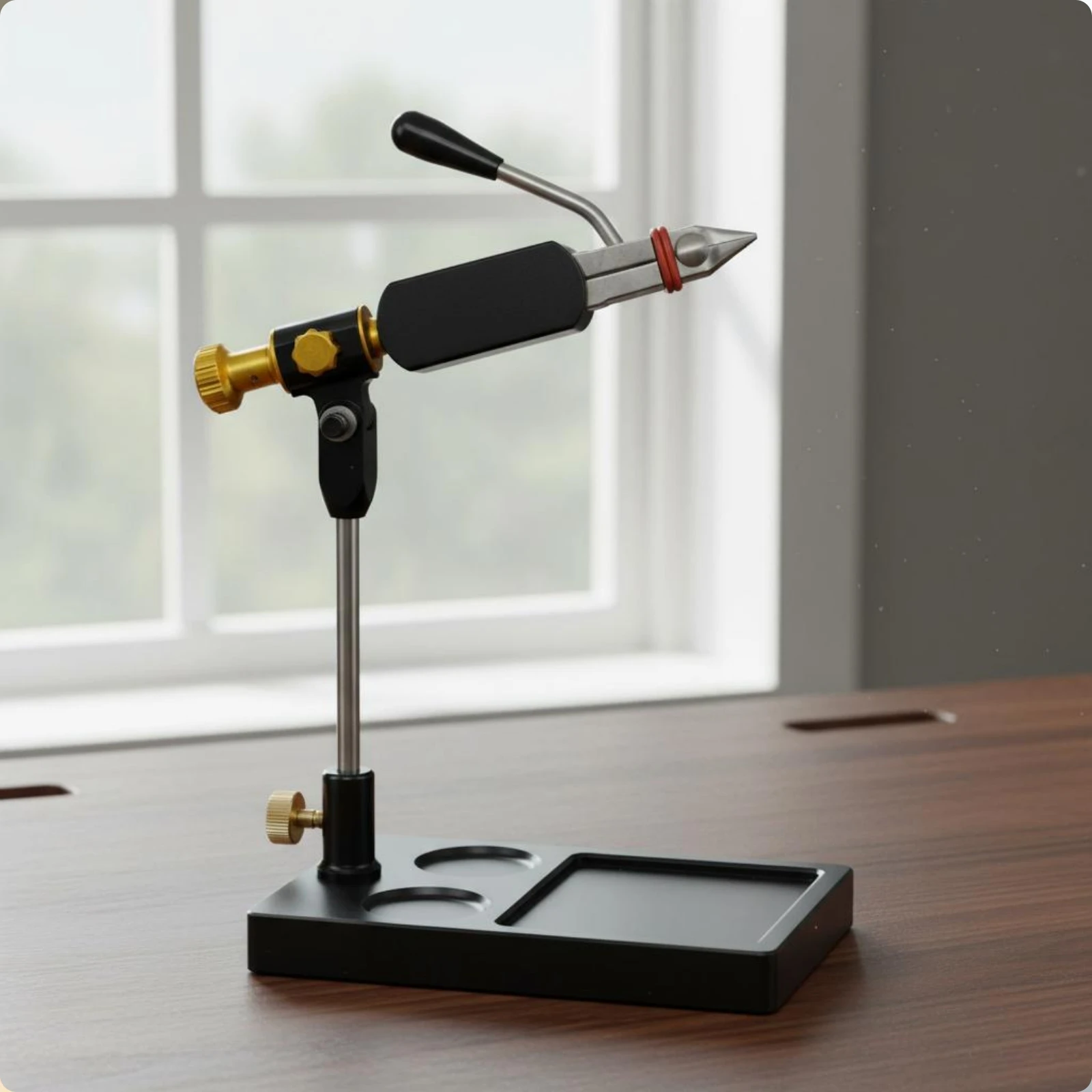 

Rotary Fly Tying Vise Adjustable Tension 360 Swivel Fly Tying Clamp Stable Base for Lure Makers