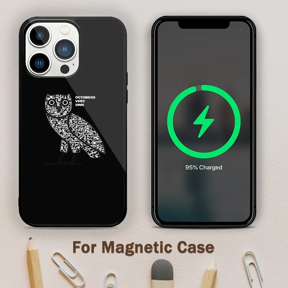 O-OVO-Cool-D-Drake Phone Case For Magnetic Attraction iPhone 11 12 13 14 15 Mini Pro XS Max X S Plus XR Shell