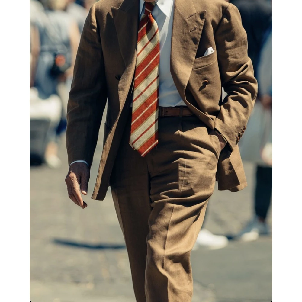 

Men Suit 2 Piece Set Single Breasted Slim Fit Business Suits for Men Stylish Comfortable Formal Blazer and Pants Elegant Office