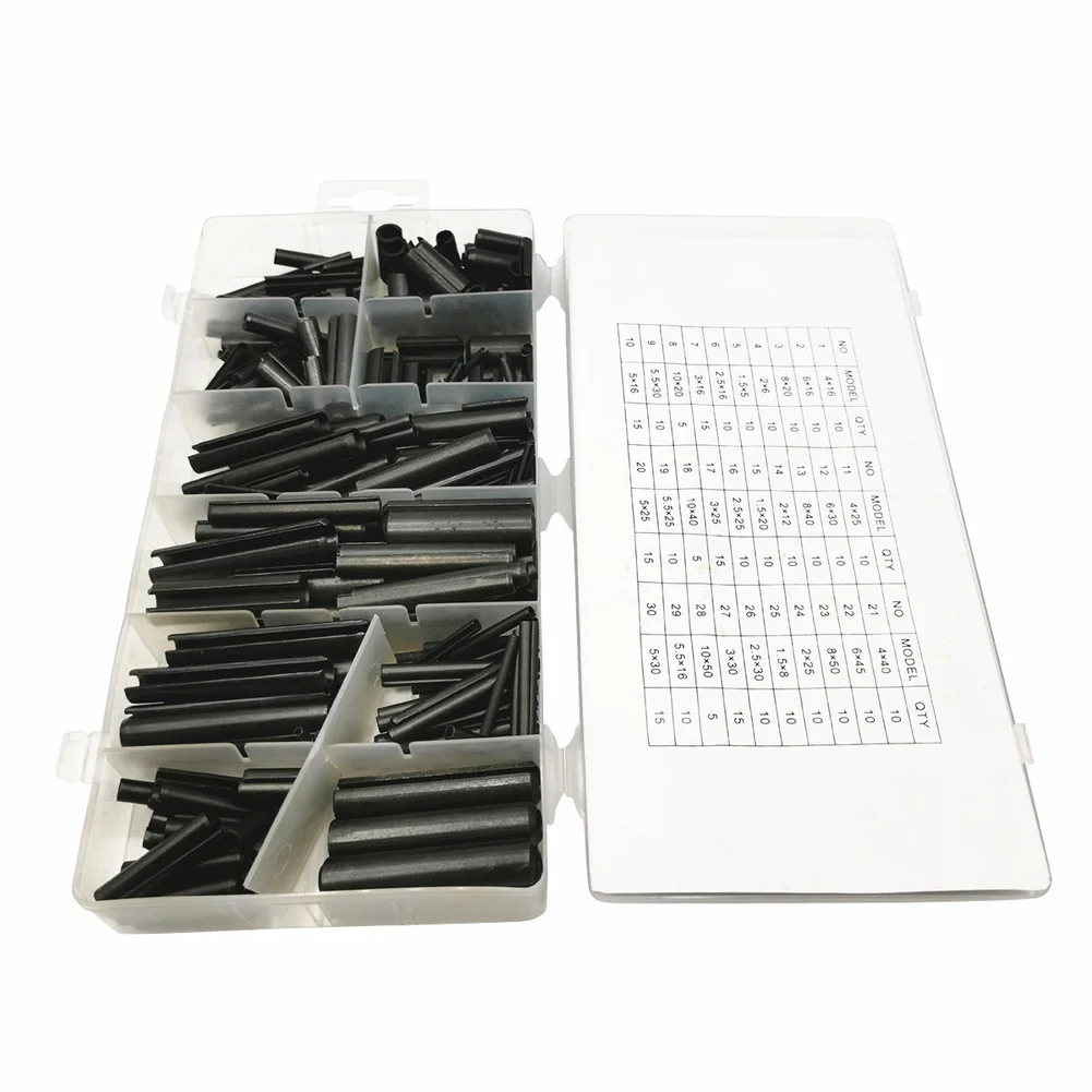 

315Pcs Black Oxide 65Mn Steel Spring Cotter Split Pins Assortment Kit 30 Sizes For Mechanical Industrial Fastening Hardware Tool