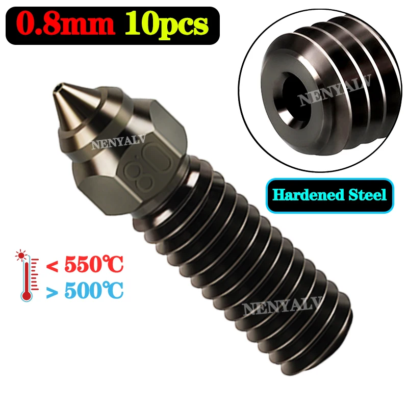 10pcs Ender 3 v3 KE Nozzle 0.2-1.0mm for Creality K1