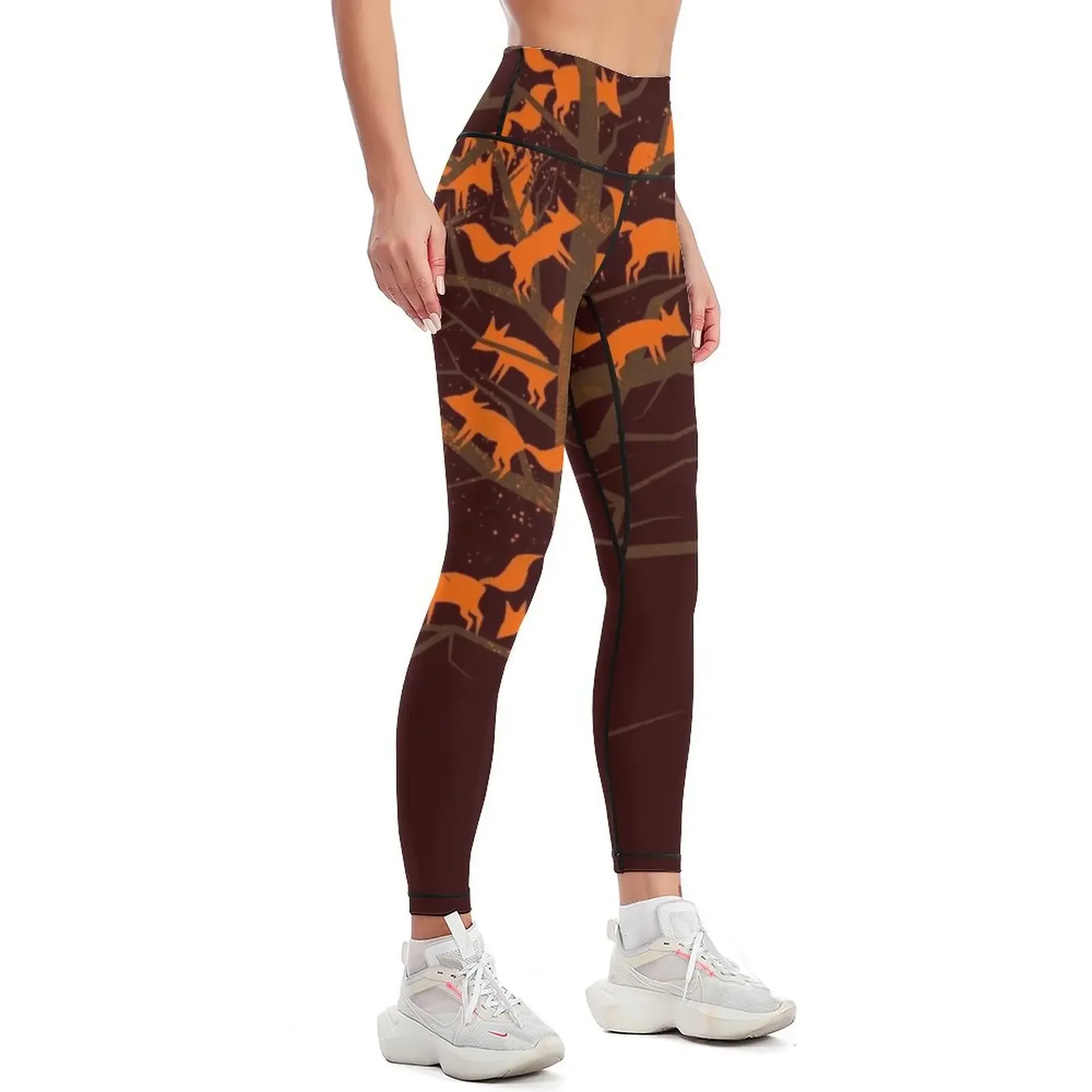 Blazing Fox Tree Leggings gym clothing legging push up Womens Leggings