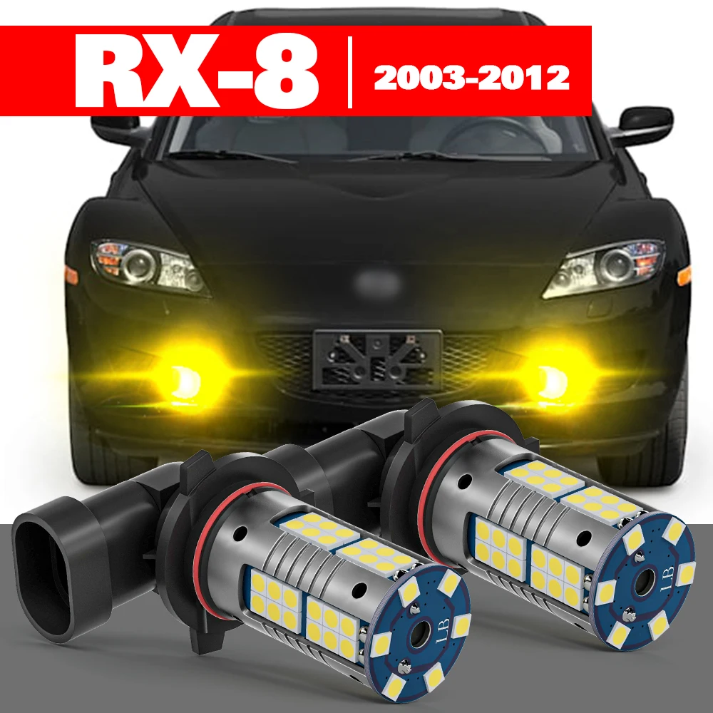 

For Mazda RX-8 RX 8 RX8 SE FE 2003-2012 2pcs LED Fog Light Accessories 2004 2005 2006 2007 2008 2009 2010 2011