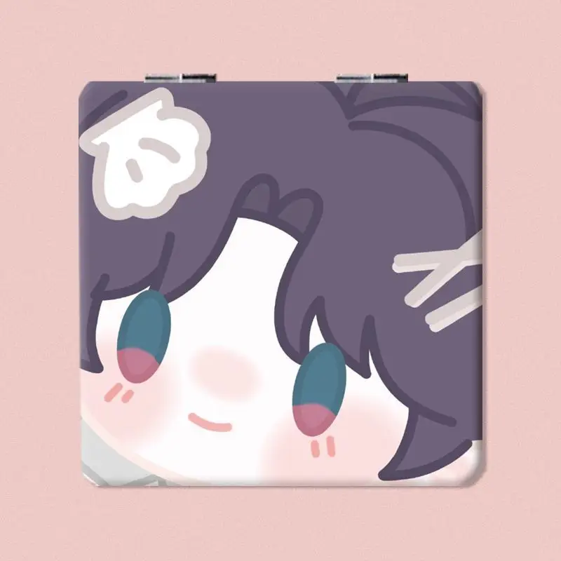 New Love and Deepspace Xavier Zayne Rafayel Caleb Cute and Creative Cartoon Folding Mirror Simple and Versatile Cosmetic Mirror