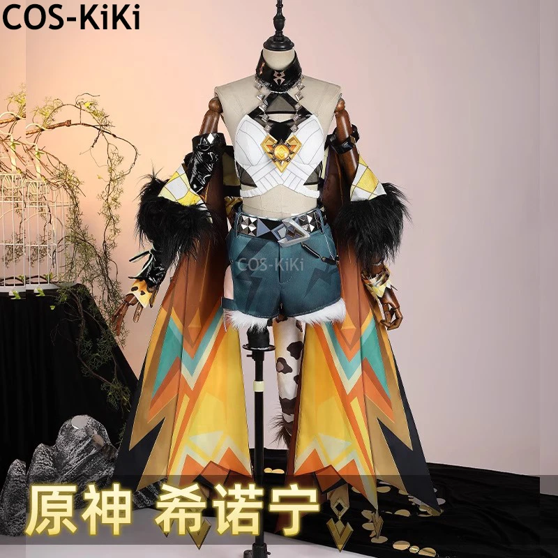 COS-KiKi Genshin Impact Xilonen Game Suit Sexy Lovely Uniform Cosplay Costume Halloween Party Role Play Outfit Women XS-XXL