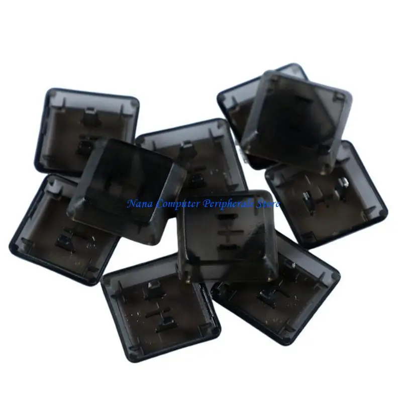 F68C 10/20PCS Keycaps 1U Standard Transparent Black Keycaps Enhances Typing For G813 G815 G913 Mechanical Keyboards