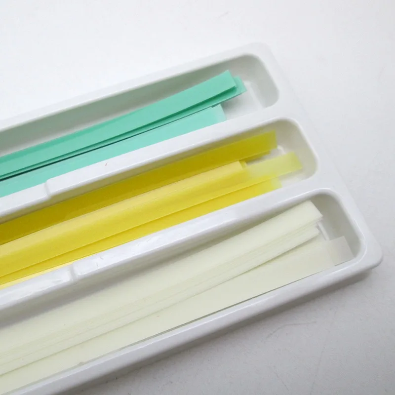 4x75pcs/box Dental Polyester Polishing Stick Strip with Single Side Polystrips 4Mm Width Dentist Teeth Polish Whitening Material