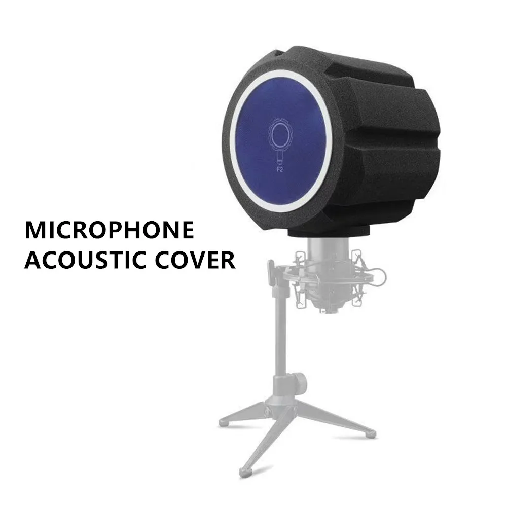 Condenser microphone acoustic noise reduction windproof screen anti blowout sound insulation cover