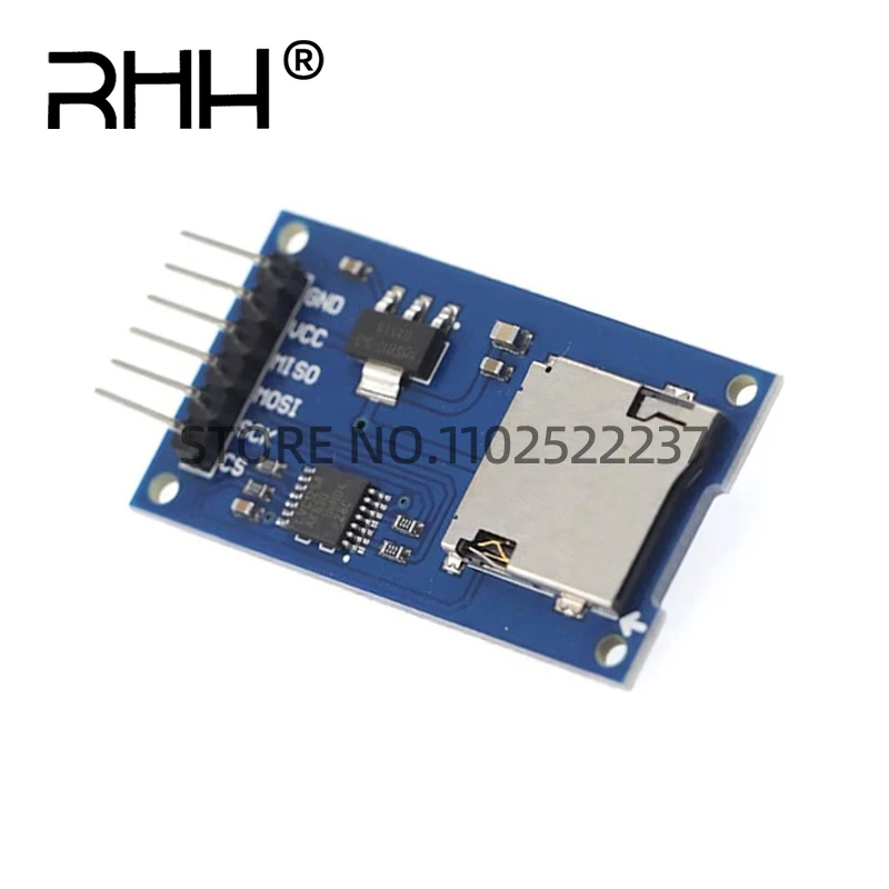 For Micro SD card mini TF card reader module SPI interfaces with level converter chip for arduino