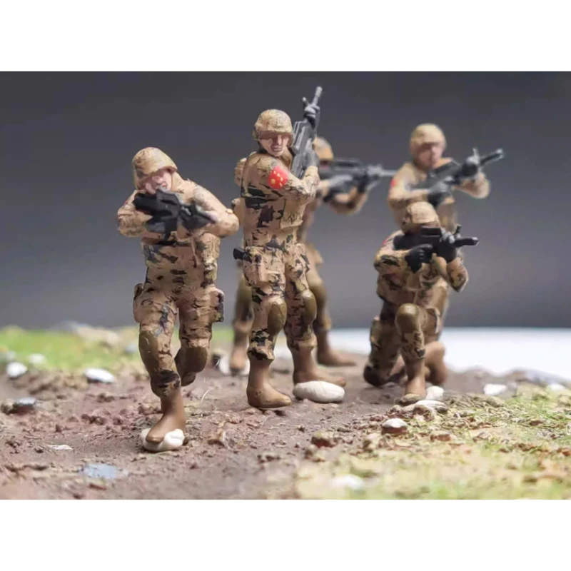 Modell 5 im Maßstab 1:72 stücke moderne chinesische Armee Pla Soldat Action figur Spielzeug DIY Szene Puppe Figur Zubehör Sammlung Display Geschenk