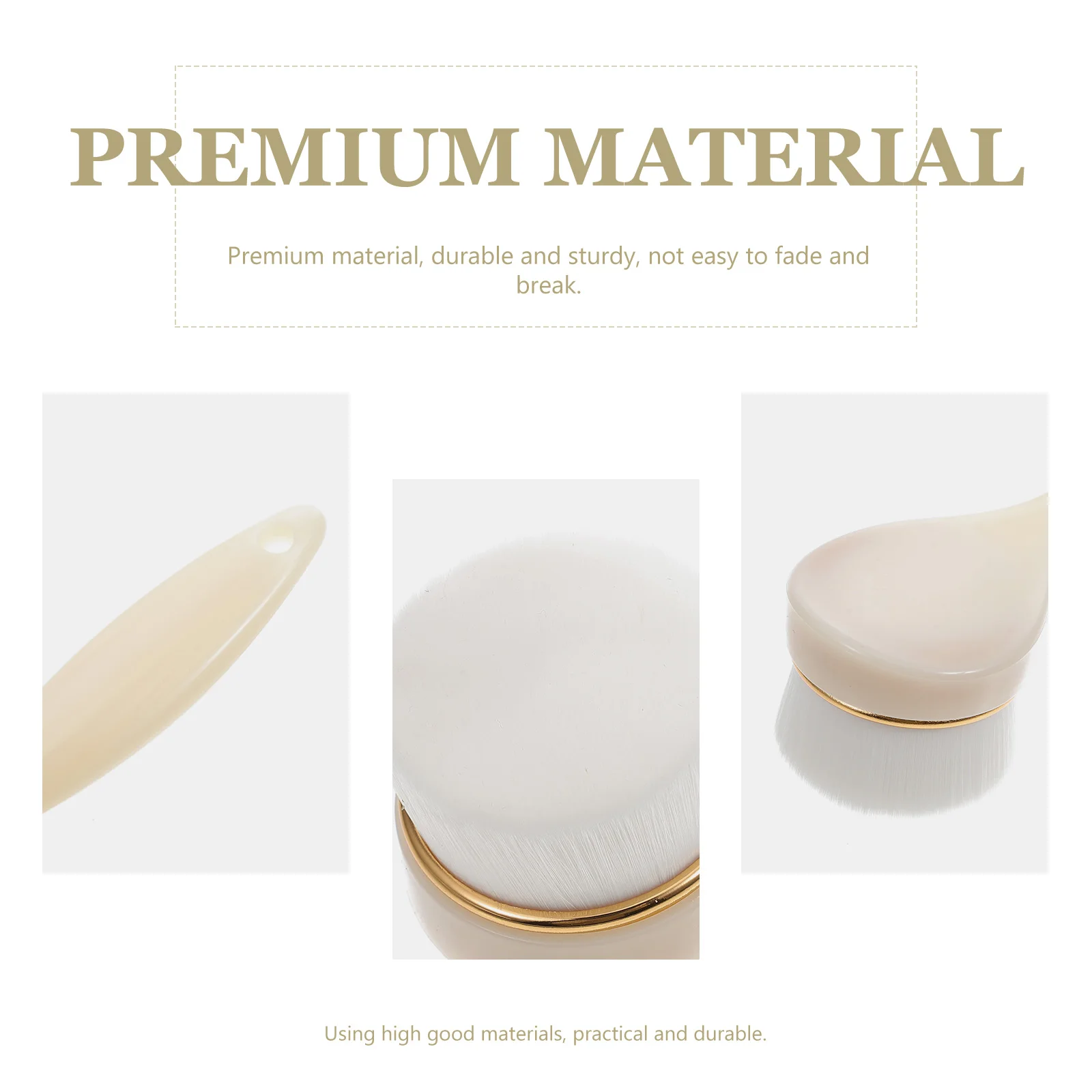 

Silicone Facial Brush Gentle Beige Exfoliating Home Use Manual Cleaning Device For Face Washing Daily Care Travel Size
