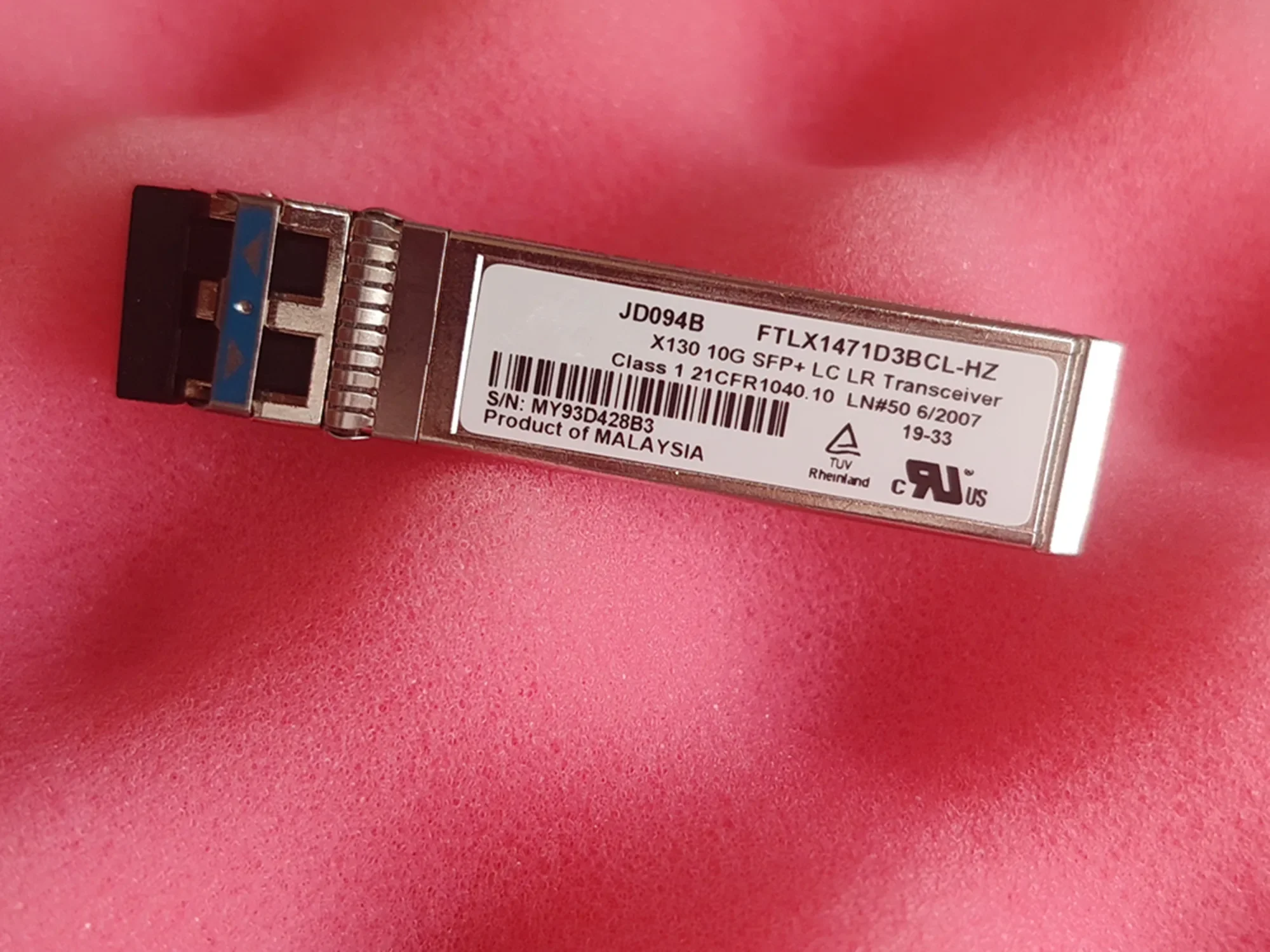 JD094B FTLX1471D3BCL-HZ 10GB Optical Switch X130 10G SFP+ LC LR 1310nm 10km Transceiver SMF
