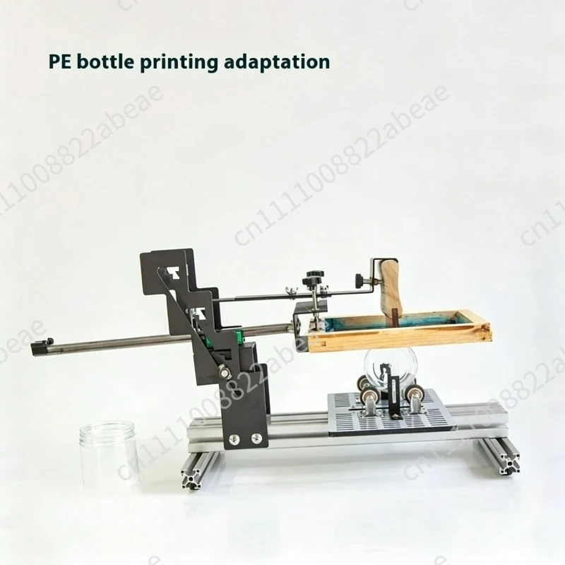 Manual Curved Screen Printing Machine Is Suitable for Printing Cylindrical Objects (cups/bottles/tubes) with A Diameter 1.3-27CM