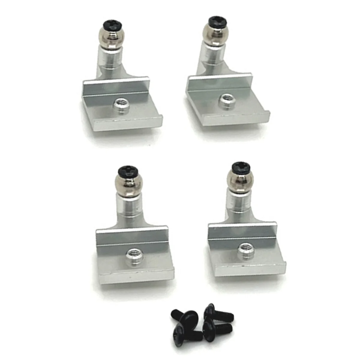 RC Car Upgrade Front Rear Suspension Brackets Kit for WPL 1/16 C64 RC Car Upgrade Parts Silver