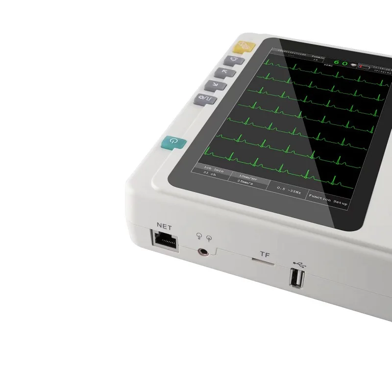 JZ-TEC301 Portable Electronic Handheld Machine 12 Lead 3 Channel Veterinary Monitoring Device for Heart Machine