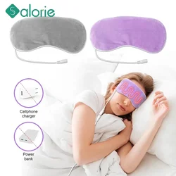 Heated Eye Mask Sleep Mask Heated Hot Steam Compress Eyes Cover Sleeping Heating Pad Electrical Temperature Control Blindfold