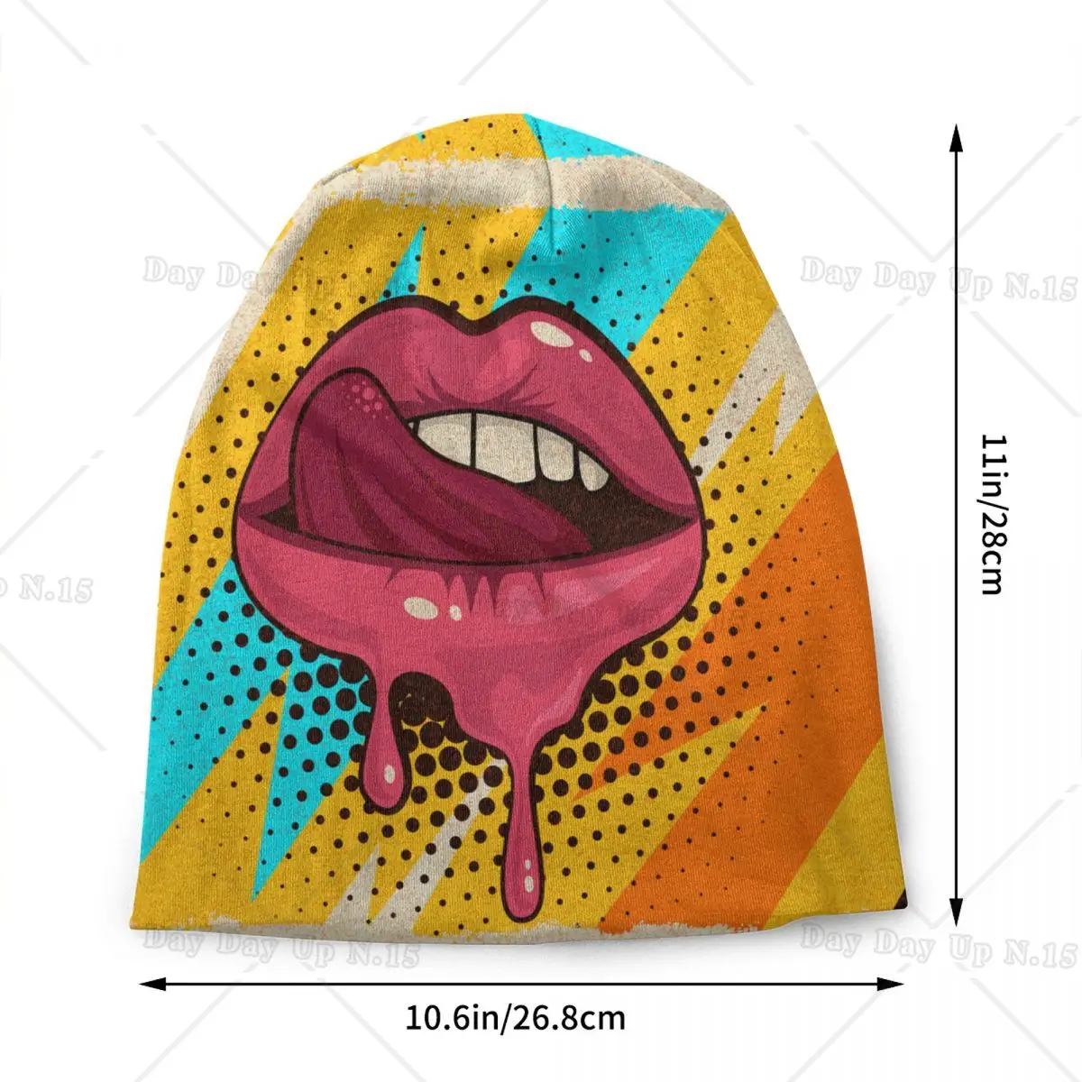 Sweet Sexy Pop Art Lips Skullies Beanies Caps Hip Hop Winter Warm Women Men Knitting Hat Unisex Adult Bonnet Hats