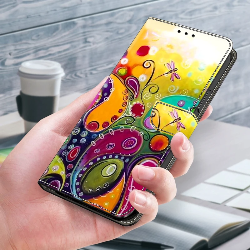 Custodia A Libro Portafoglio Per Oppo A72 5G / A73 5G – Cover In Pelle PU Con Slot Per Carte E Supporto, Magnetico, Nero - 5