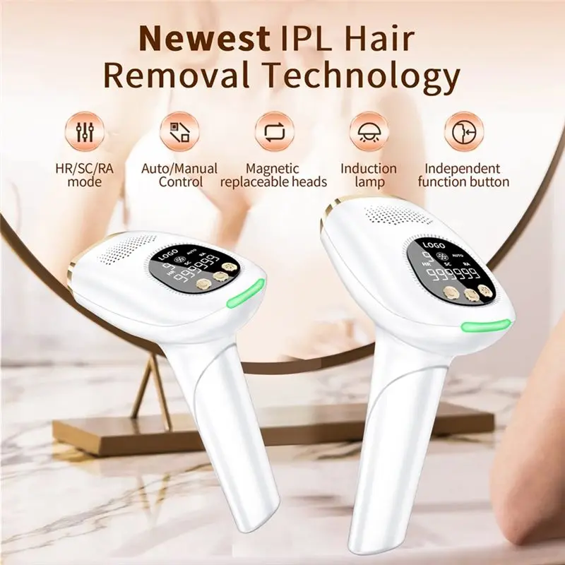 A02V-Body IPL 999,999 Flashes Depilator Pulses Laser Epilator Painless For Women Hair Removal Home Devices